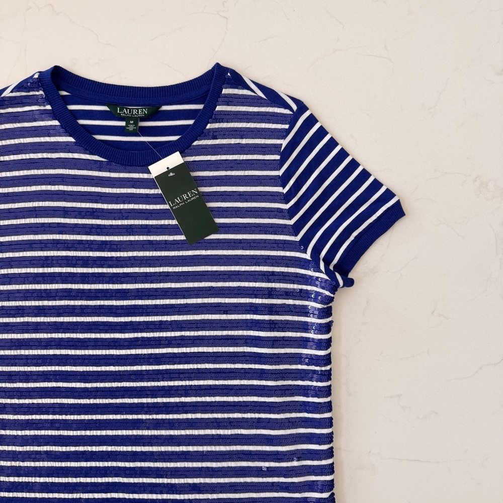 LAUREN Ralph Lauren Sequin Striped t-shirt